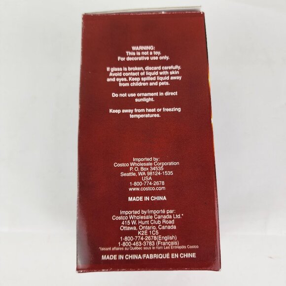 Kirkland Signature Waterglobe Ornament Santa Claus NWT Holiday Christmas - Picture 8 of 9
